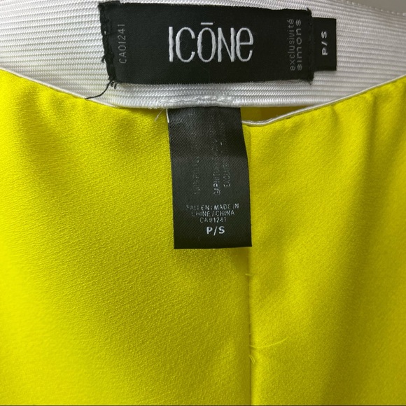 Bright Yellow High Waisted Flared Trouser - Picture 3 of 3